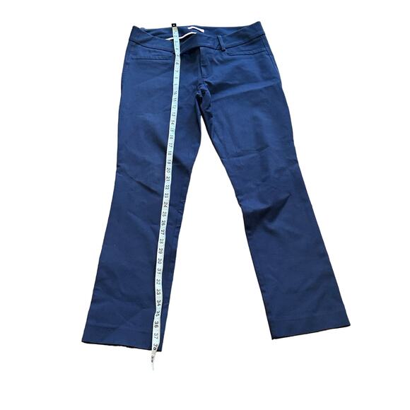 Lilly Pulitzer Navy Blue Cropped Trouser Pants 30W 28” L  Classic Preppy Summer - Picture 3 of 11